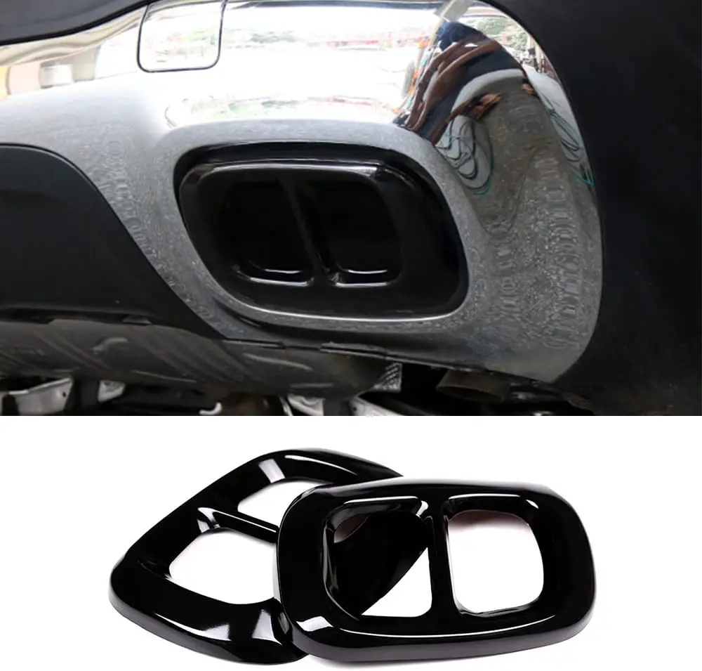 Exhaust Pipe Mufflers Cover Rear Bumper Cylinder Exhaust Pipe Decorate Cover For Mercedes-Benz GLA GLB Class 2015-2020 X156 X247