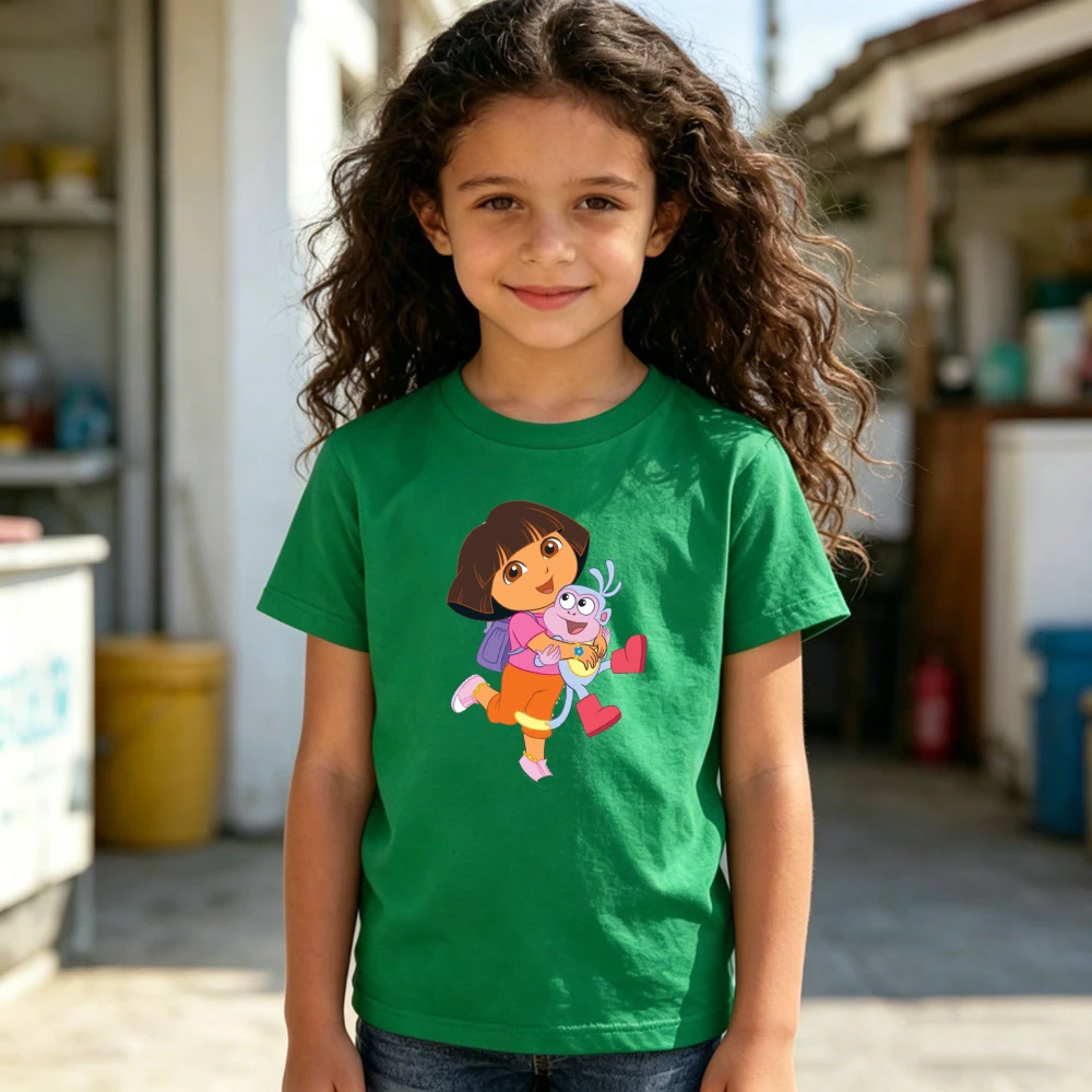 Dora The Explorer TShirt Dora and Friend Graphic Printed T-shirt