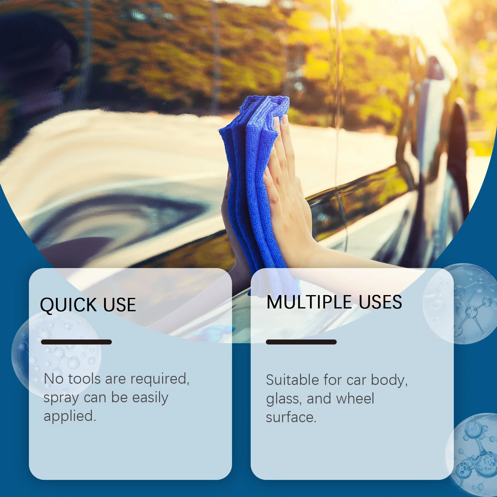 Car Coating Spray Quick Effect Coating Agent Coat Car Wax Car Scratch Wax Coating Spray Oil Film Emulsion Glass Cleaner