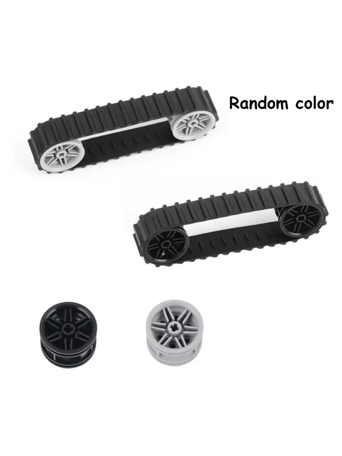 MOC – roues sur chenilles pour réservoir de grande piste, pneu 53992 13972 56145, Compatible avec legoeds, blocs de construction, camion, véhicule, jouet, accessoires