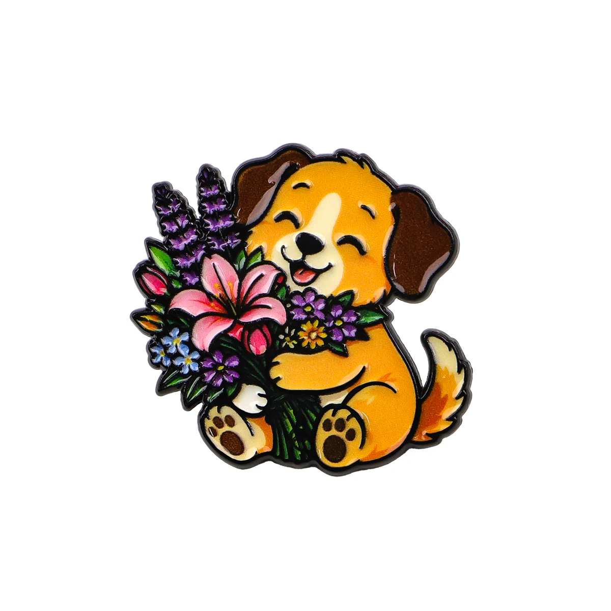 Cute Animal Enamel Pin Cartoon Cat Badge On Backpack Lapel Pins Panda Brooches for Jackets Cosplay Accessories Gift Toys - view 6