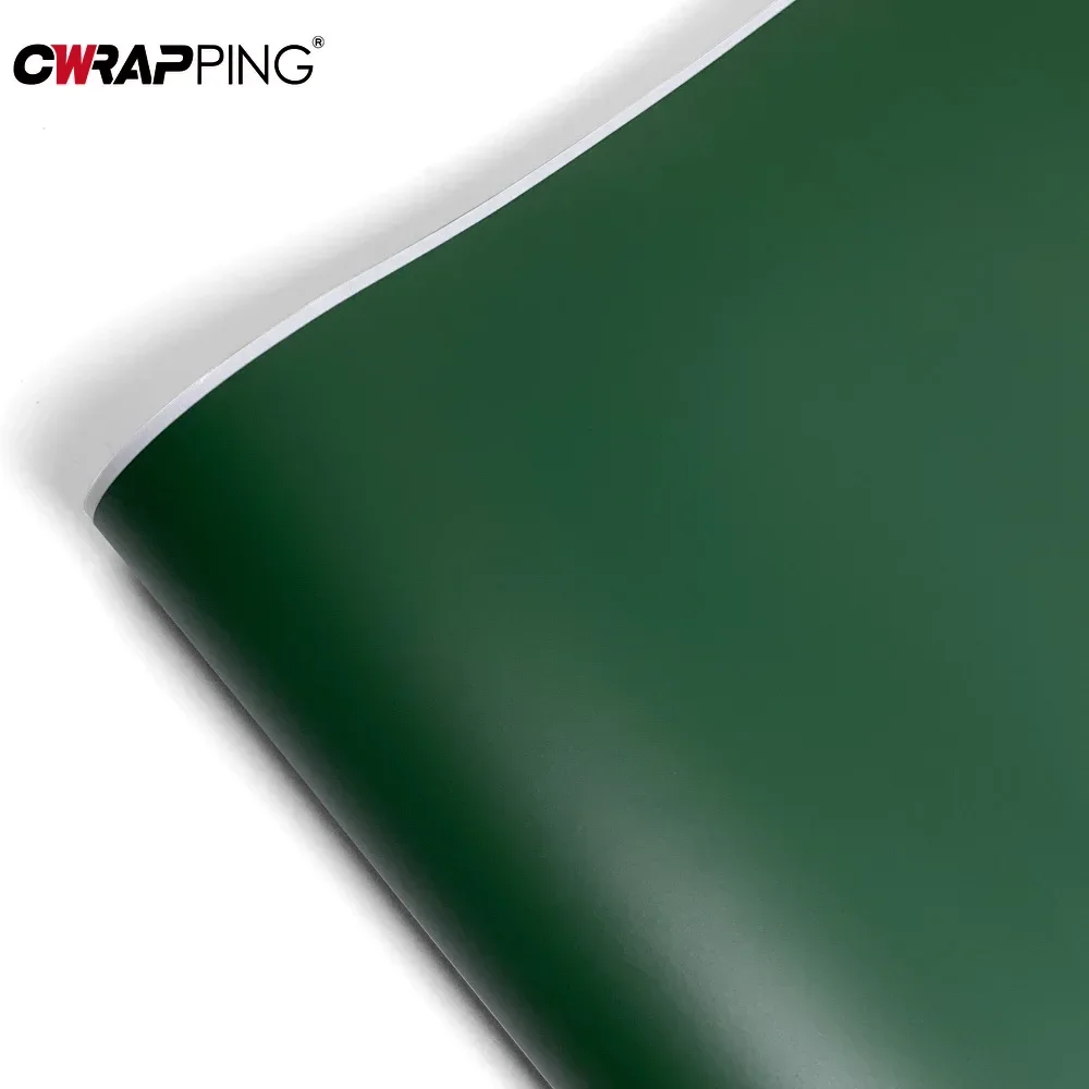 Car Vinyl Film Sticker Matte Dark Green Full Body Wrap Film Motorcycle Creative Decorative Waterproof and Anti-scratch Film
