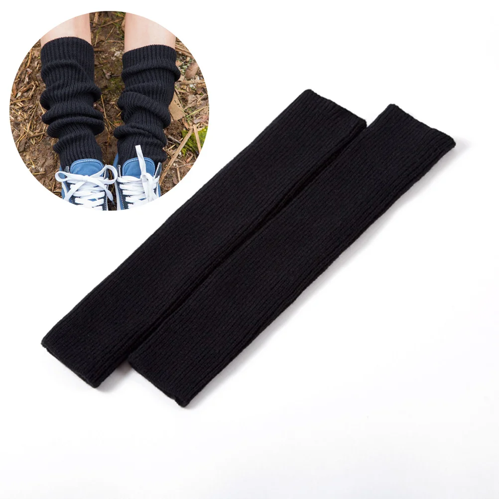 

Dance Leg Warmers Women Crochet Knitted Leg Cuff Socks For Yoga Sports Soft Acrylic Fiber Moisture Wicking Dark Purple