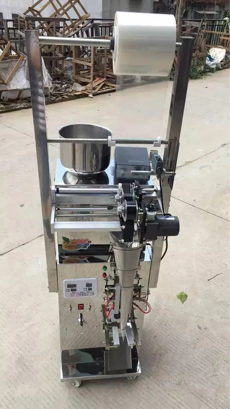 Máquina envasadora de bolsitas de té para máquina llenadora de polvo de gránulos de té, máquina envasadora de pesaje cuantitativo de sellado de tres lados