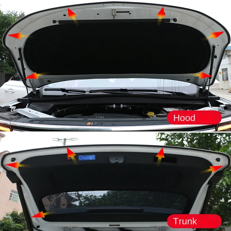 Universal Anti-collision Waterproof Sealing Strip Car Door Edge B-pillar Trunk Noise Insulation Trim Strip Stickers Accessories