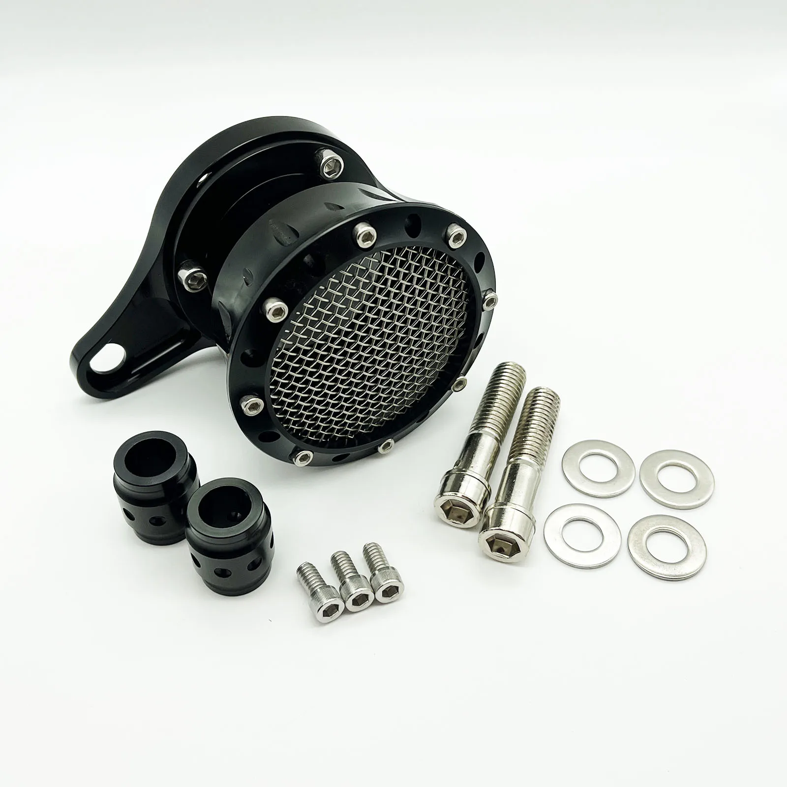 Motorcycle Velocity Stack Air Cleaner Air Filter Intake Black Chrome For Harley Sportster Iron XL883 XL1200 Custom