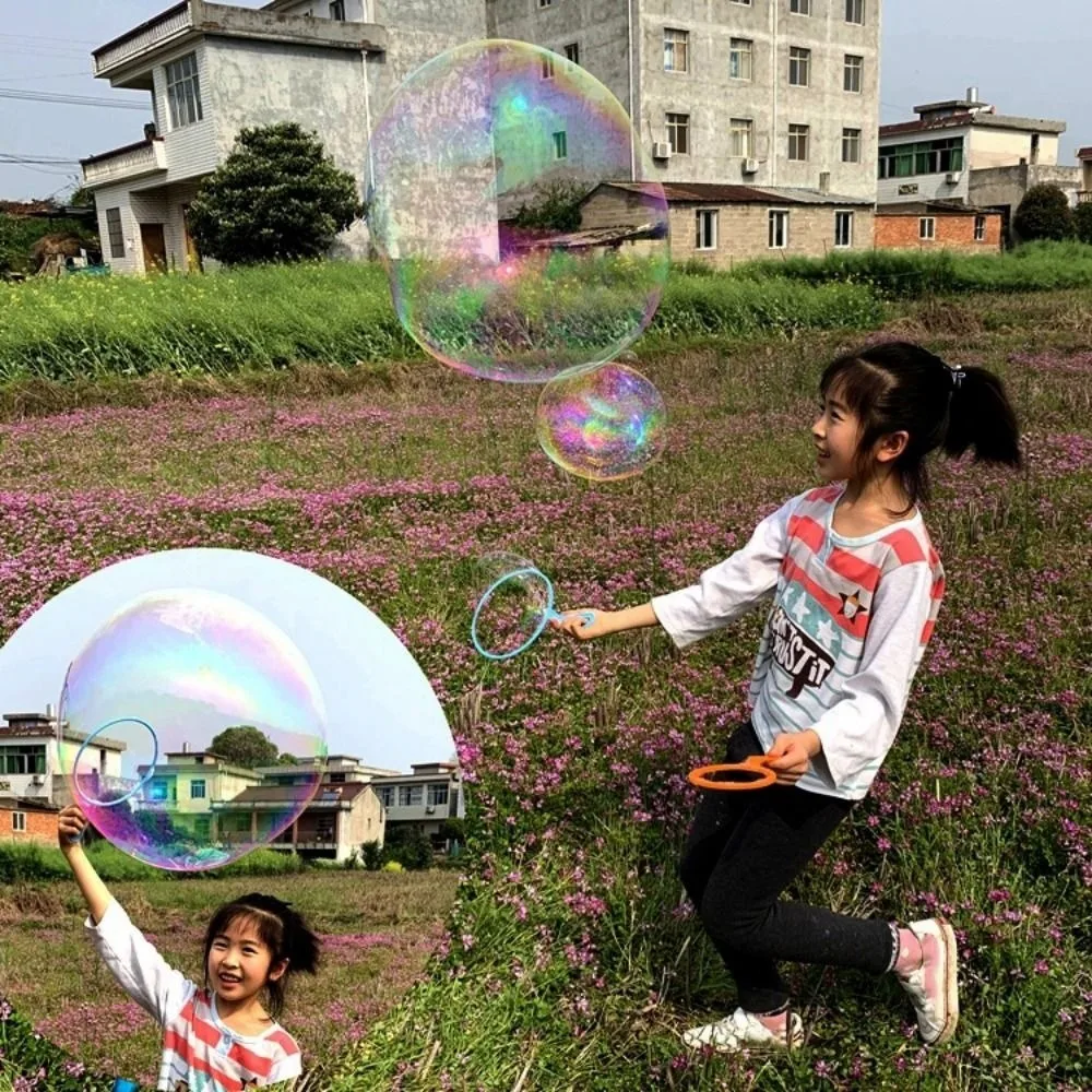 3pcs/set Multistyles Maker Bubble Tool Blue Parent-Unisex Interaction Props Children Big Bubbles Wand Kit ABS