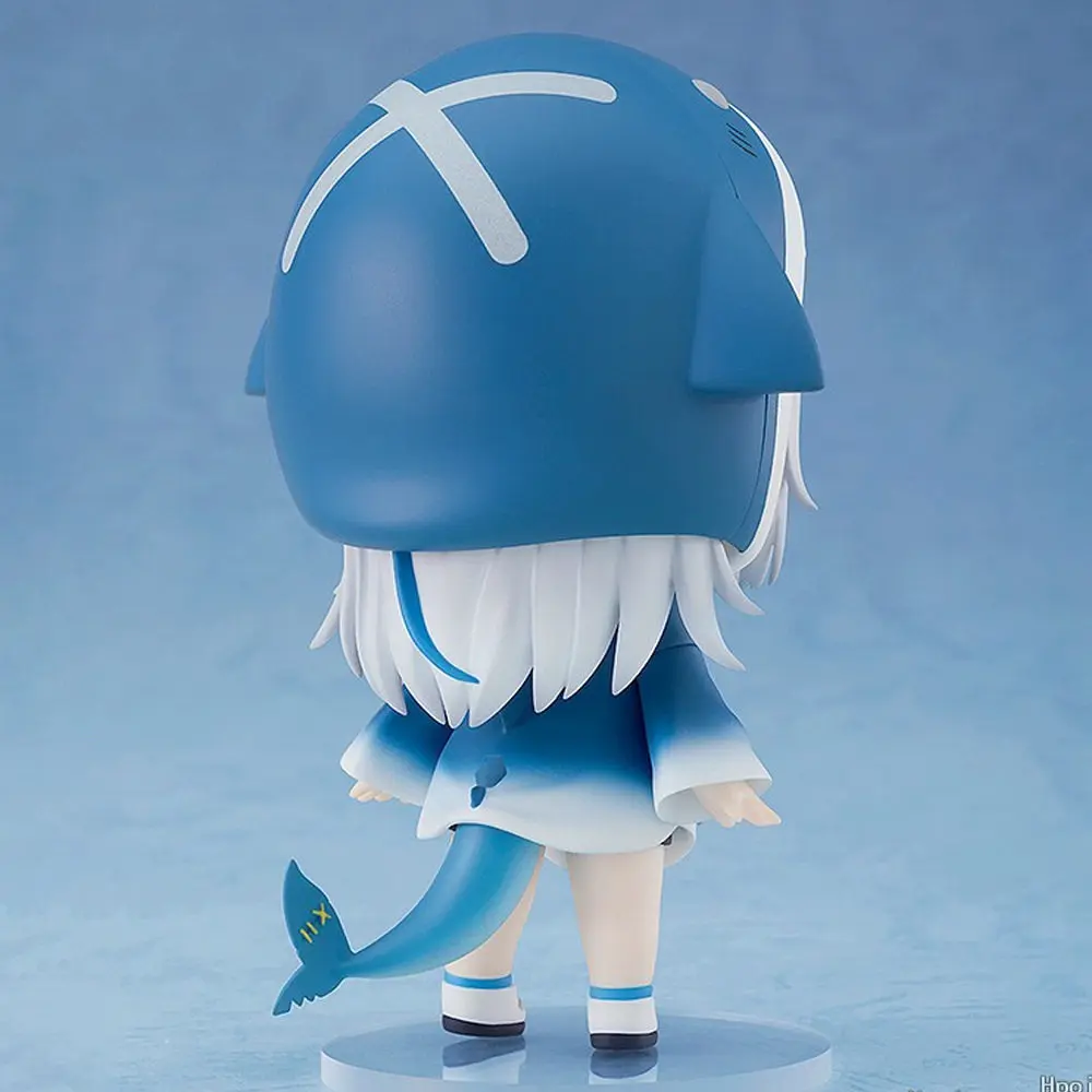 Q Version Nendoroid 1688 Gawr Gura Shark Action Figure Swap Face Movable Joints Collectible Anime Model Toy Ornament Doll Gift view 5
