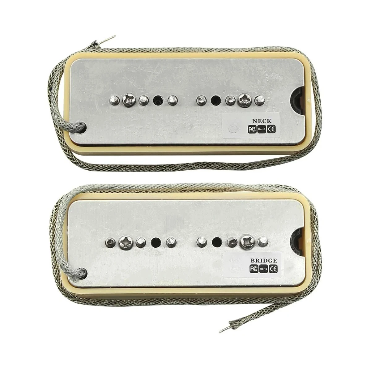 

1PCS Vintage Alnico 5 Soapbar P90 Guitar Pickup Neck Or Bridge Position Chrome Accessories