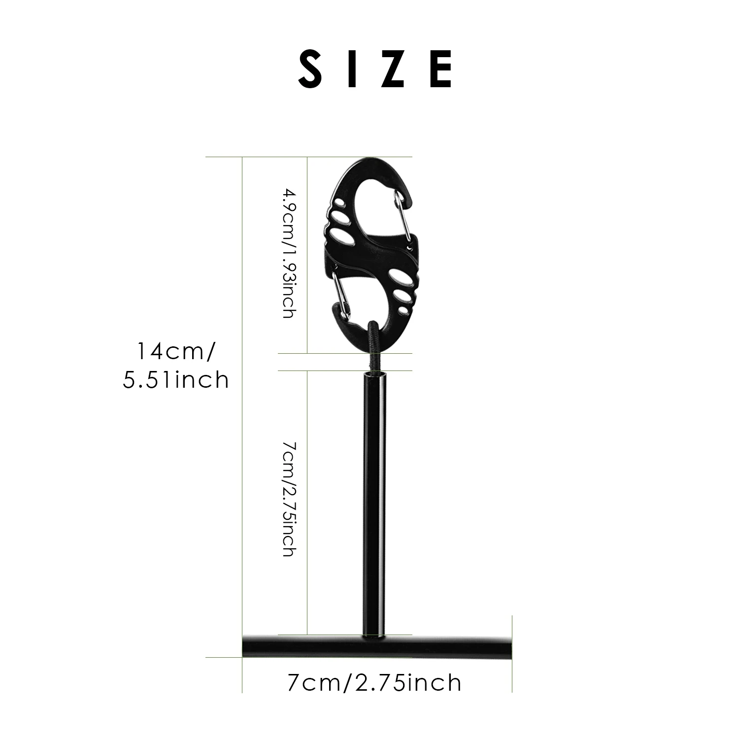 SF Fly Fishing Tippet  Holder Black Tippet 