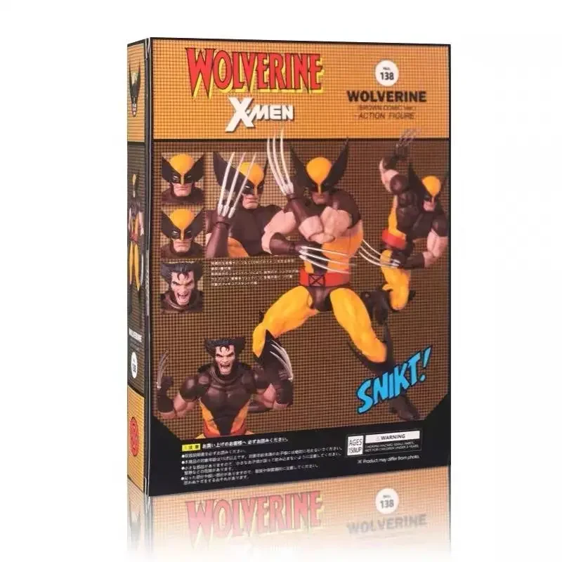 Original Ct Toys Wolverine Anime Figur Mafex 138 Deadpool 3 Film Actionfigur Modellstatue Sammlerstück Spielzeug Geschenk – Detail 11