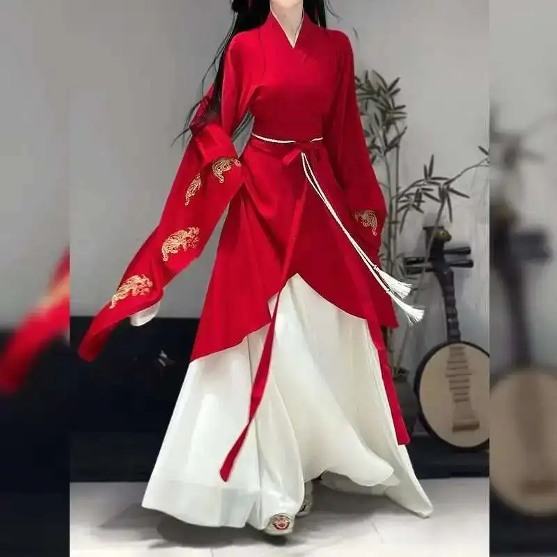 

Hanfu Dresses Women's Original Traditional Chinese Wei and Jin Dynasty Clothing Ancient Costume