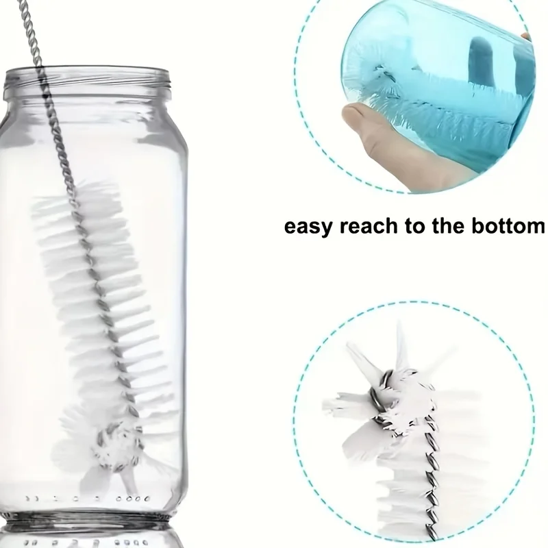 Straw Cleaning Brush - Various specifications of pipe straw cleaners, ultra long straw brushes, used for straw cups