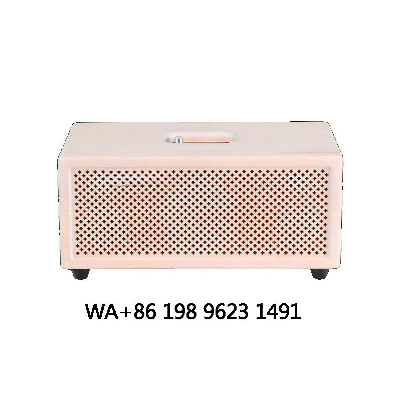 100W Retro Wooden V5.0 Wireless Speaker Dual Mode HiFi Sound for Home Theatre Phone Computer