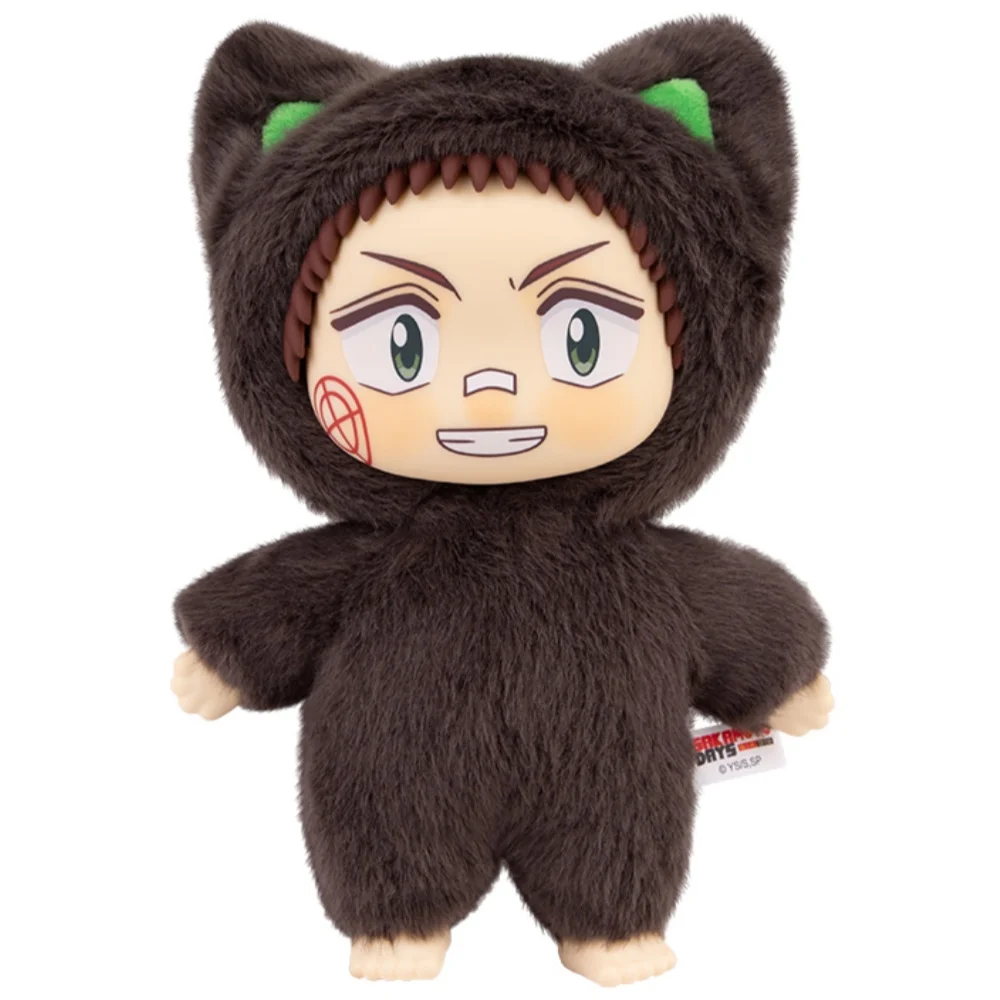 新品本物のサカモトエイキデイズかわいい猫パークパーティーぬいぐるみフィギュアブラインドボックス人形デスクデコレーション漫画コレクション