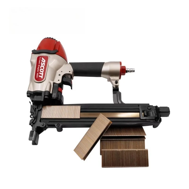 

Прочный 16GA средний степлер с короной N851, алюминиевый пневматический беспроводной степлер для обивки, инструменты для покров и настилов