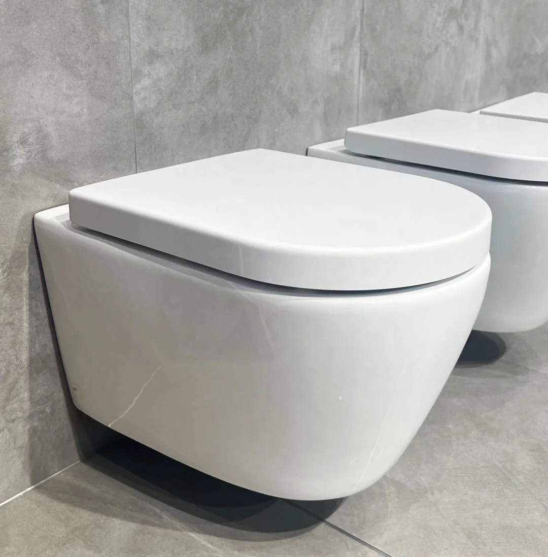 W8690 salle de bain moderne tenture murale certificat CUPC toilette murale senior, salle de bain toilette murale en céramique