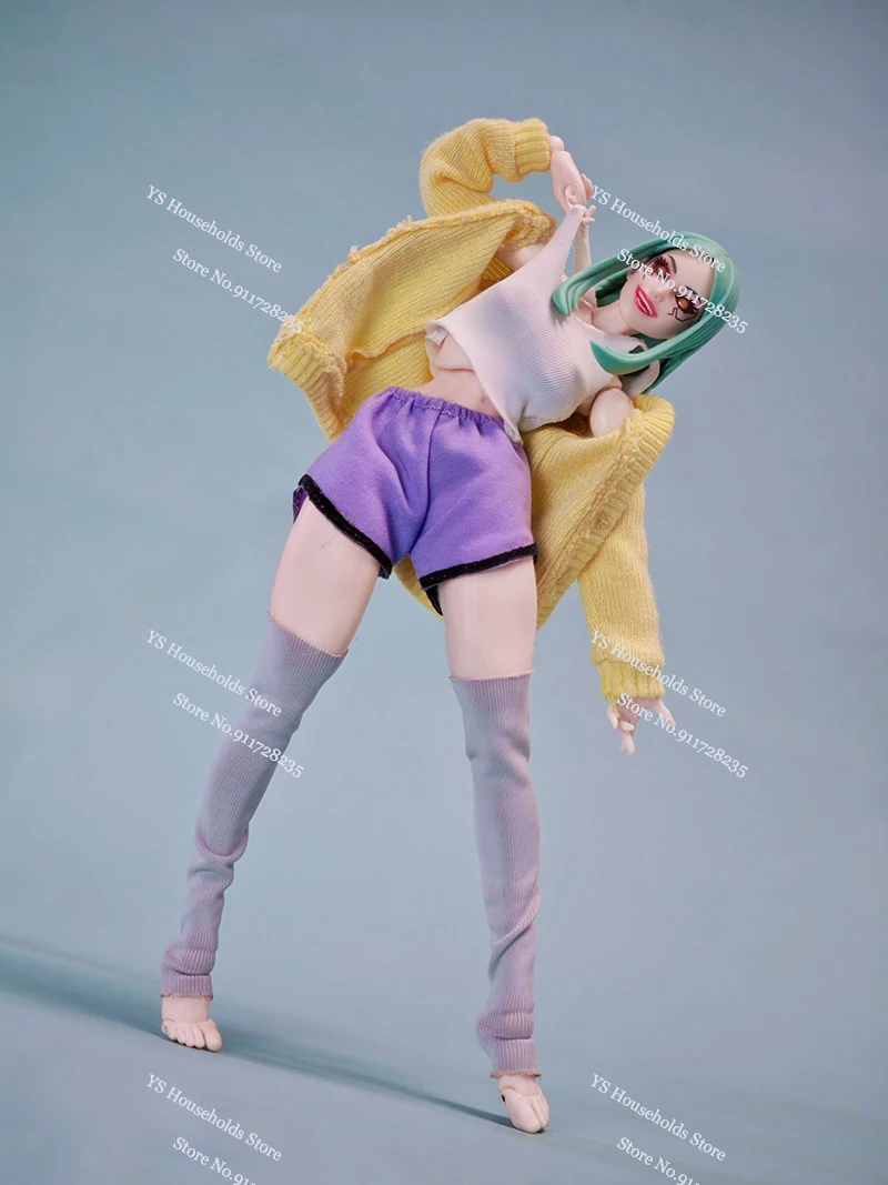 1/12 Ayase Seiko Momo بدلة متنقلة فتاة الشكل ملابس منزلية سترة السراويل تنورة القماش مجموعة عباءة ملحق لدمية Dandadan Shf 6 "Dandadan Shf #4