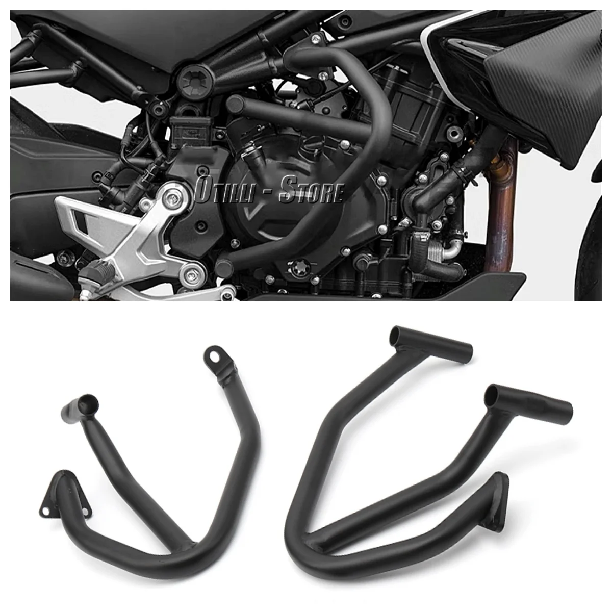 

For CFMOTO 450 SR 450SR 2022 2023 2024 Motorcycle Bumper Crash Bar Engine Guard Falling Protection