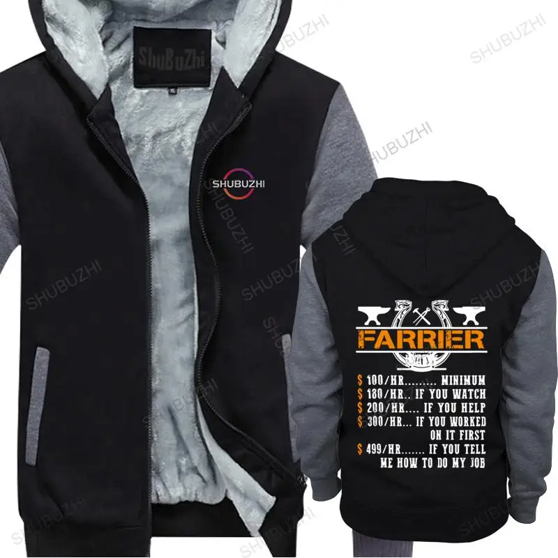 

New Tops hoodies Men farrier hourly rate farrier horse fleece Vintage Male fall men winter streetwear sweatshirt drop shipping