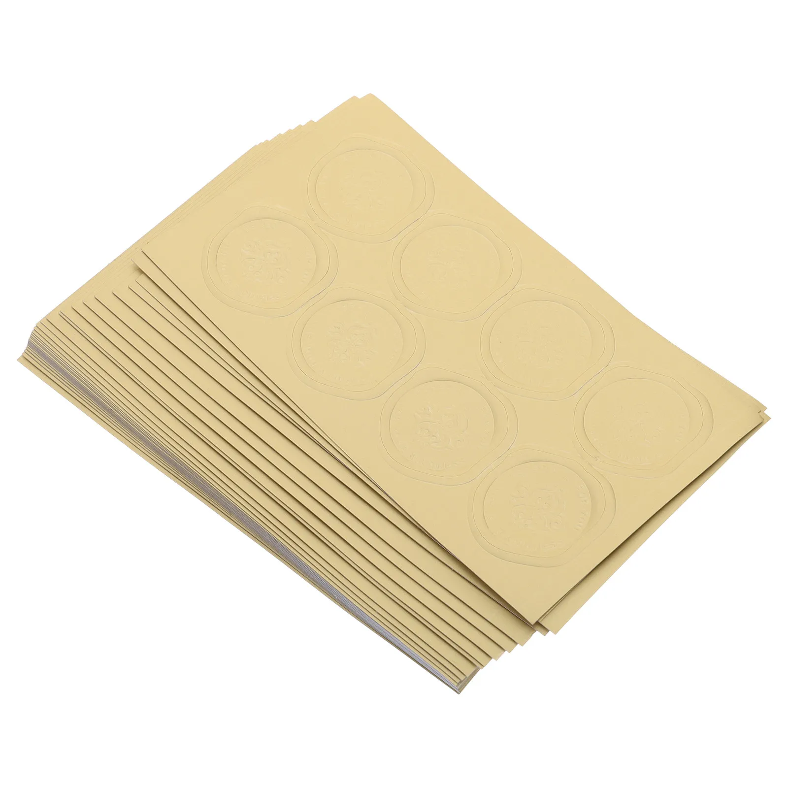 

30 Sheets Light Thin Adhesive Wax Seal Stickers No-Cut Pattern Stylish Sealing Sticker for Stationery Calendars Books Computers
