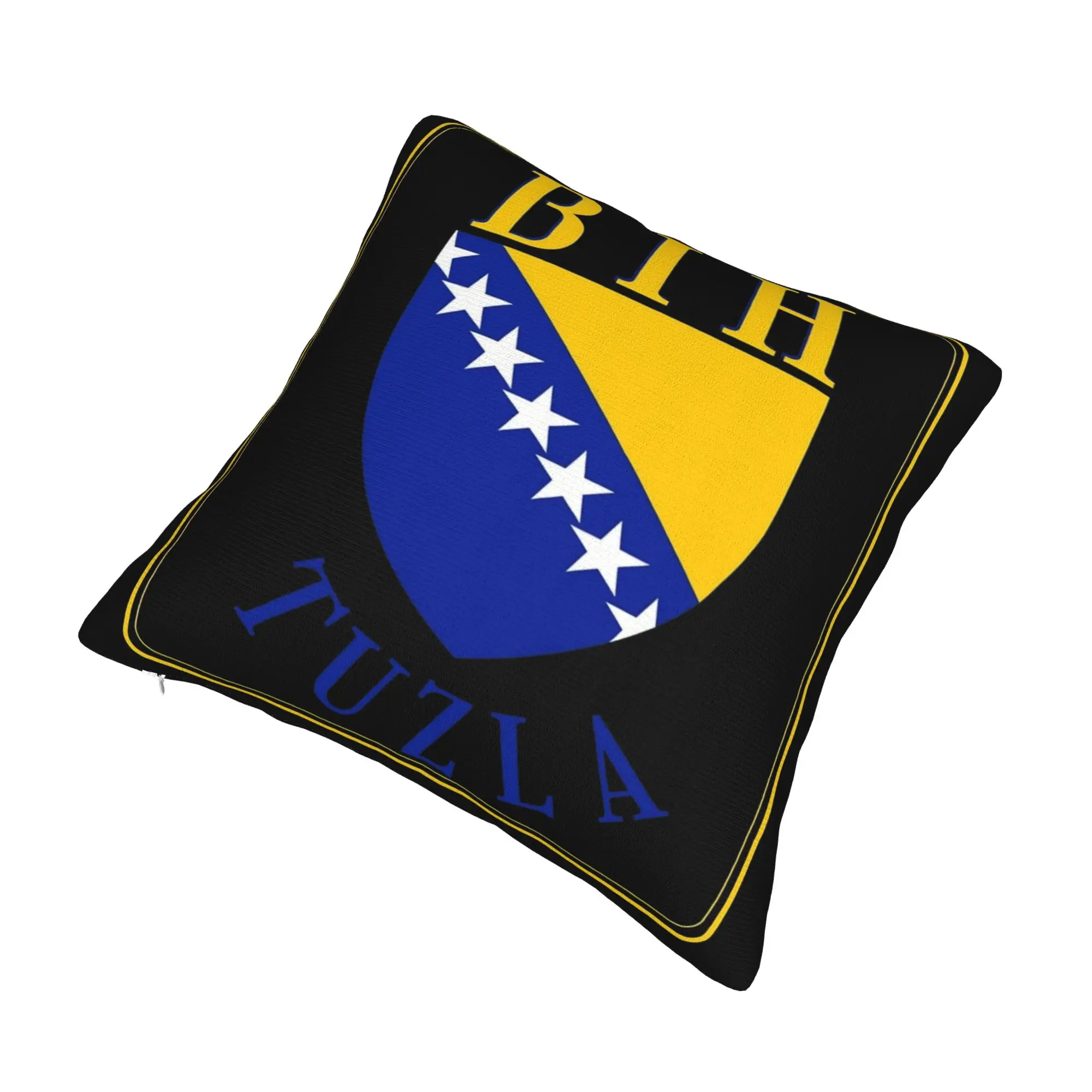 Decorative Pillowcases Bosnia and Herzegovina Flag Merchandise Seat  Pillow Case Cover Zipper Multiple Sizes