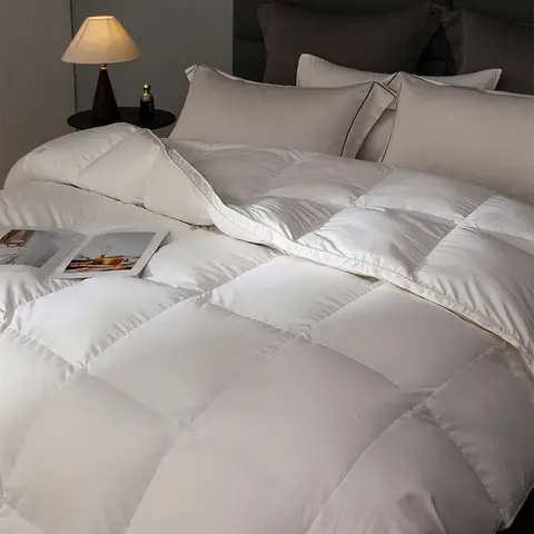Premium Hungarian Goose Down Duvet 95% Pure Down Winter-Resistant 230x270cm UK SuperK Size Silky Cozy