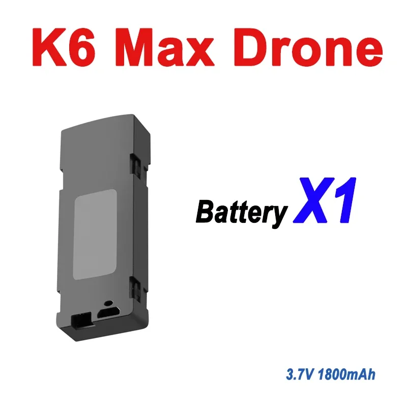 K6 Max Battery Original Battery 3.7V 1800mAh Battery For K6 Max Drone Accessories Parts