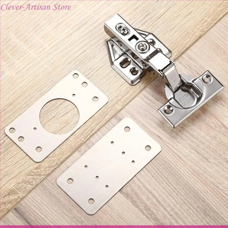 E06B Hinge Fixing Plates Door Hinge Repair Bracket for Household Woodworking Repair