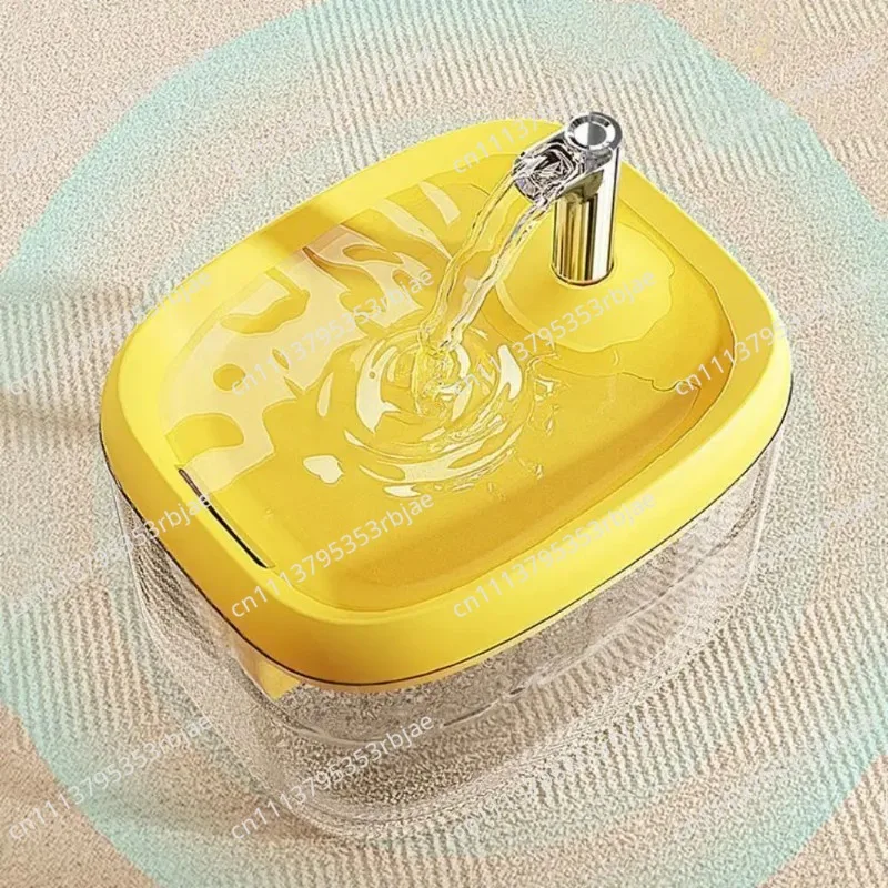 1.5L Cat Drinking Fountain Large Capacity Removable Automatic Water Dispenser Anti-Dry Burning Quiet Operation