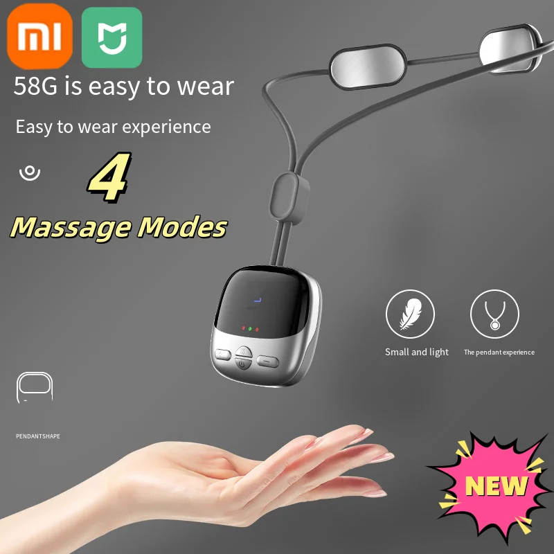 Xiaomi Hanging Smart Cervical Spine Massager Portable Neck Protector Multiple Modes Pulse Hot Compress Care Relax Neck Shoulder