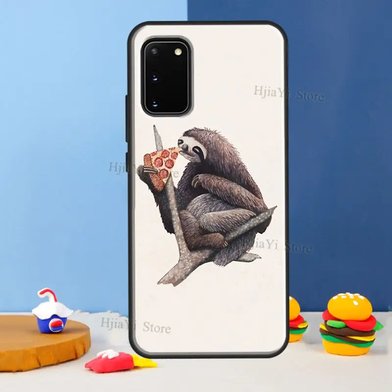 Cute Sloth Animal For Samsung Galaxy S21 S22 Ultra S20 FE Note 20 Ultra S8 S9 S10 Note 10 Plus Phone Case