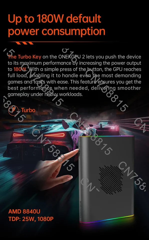 Onexgpu 2 Ultimate EGpu，Equipped with AMD Radeon RX 7800M Docking
