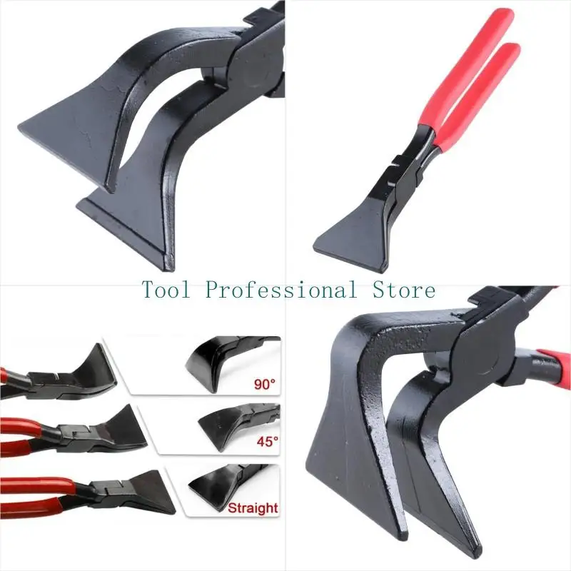 

57QF Folding Pliers Bending Pliers 45/90/180° Folding Pliers Set with Nonslip Handle Metal Bending Pliers Set for Roofers