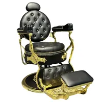 Vintage Barber Chair Hydraulic Pump Reclining Classic Chair Barber For Hair Salon Beauty