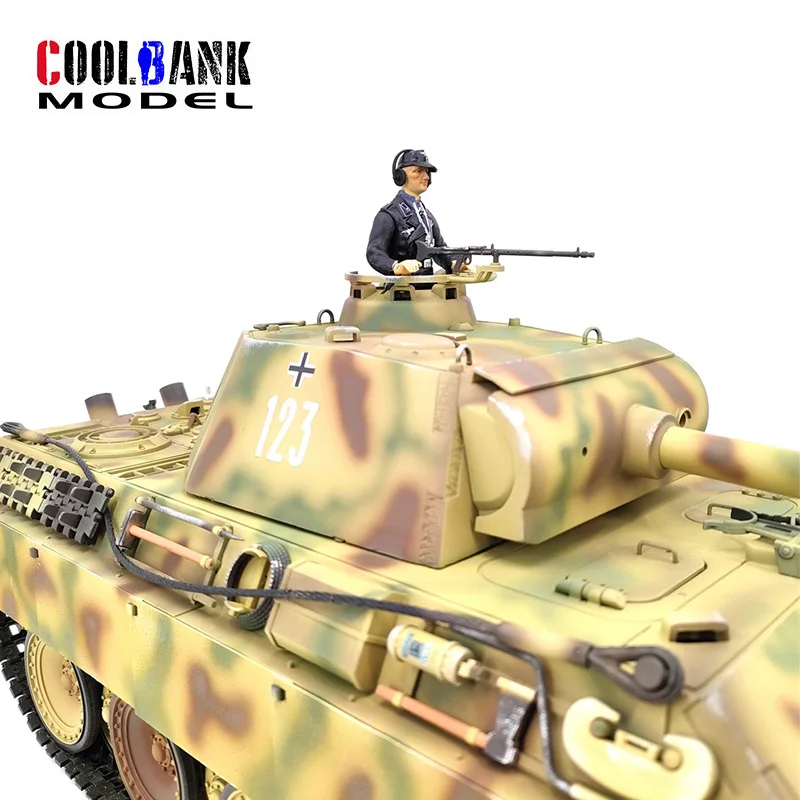 COOLBANK RC Tank,Henglong Modified Edition 1/16 2.4ghz Remote Control Tank Model German Panther G Tank 3879 Military Vehicle Toy