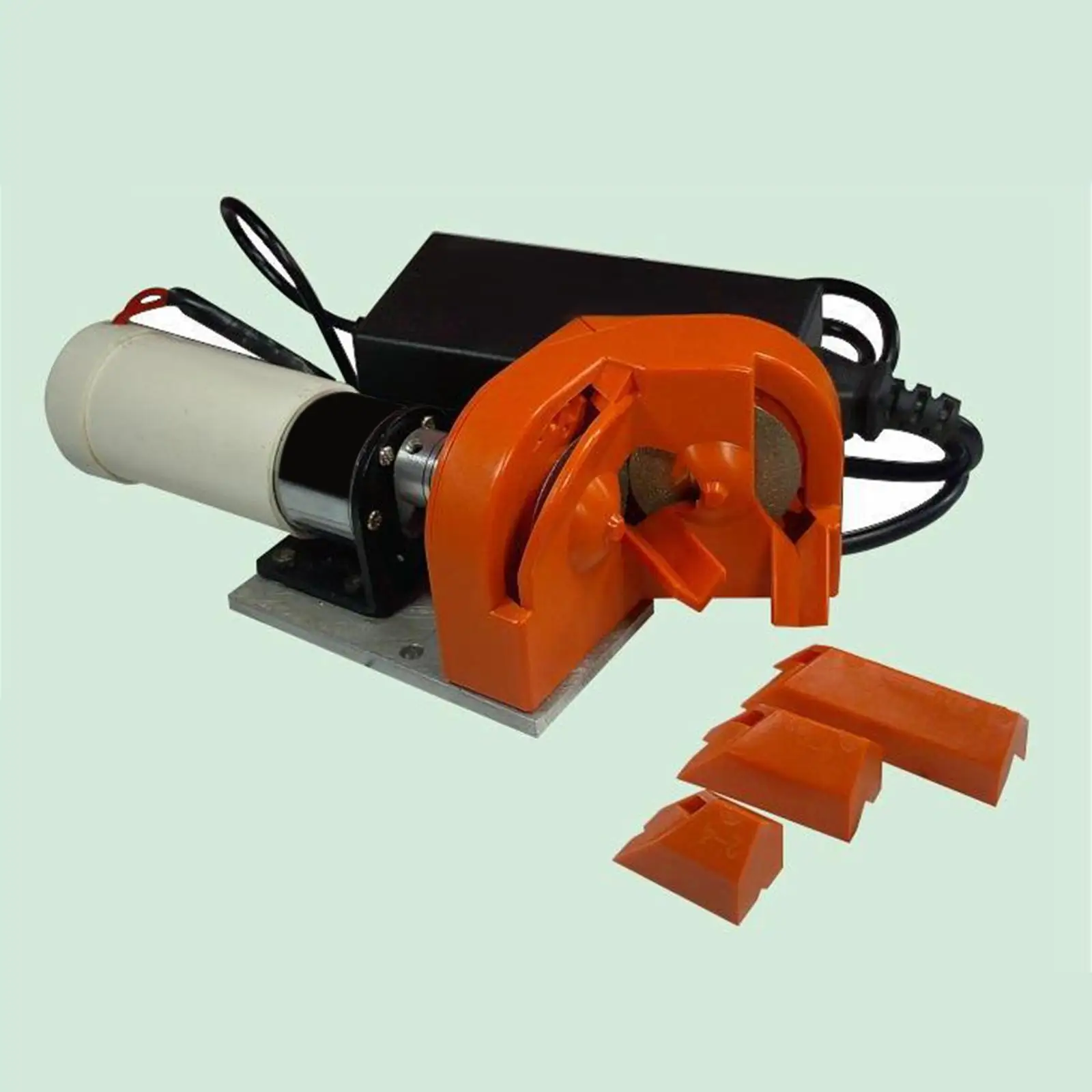 Portable Drill Bit Sharpening Machine with Diamond Wheel and Grinding Blocks for Electric Drill Driven Sharpening of Hardened