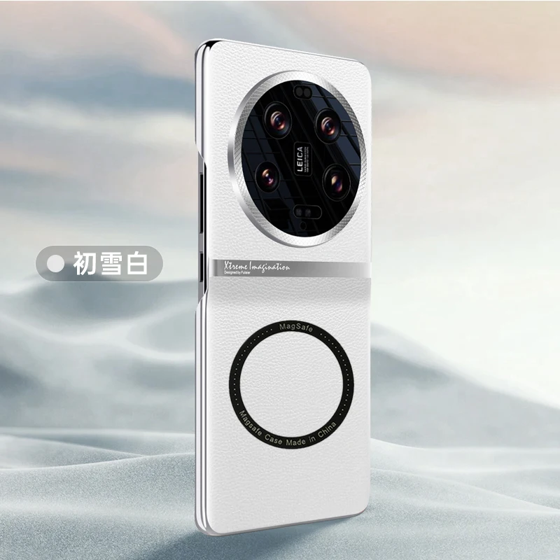 Luxury For Magsafe Wireless Charge Case For xiaomi 13 Ultra Armor Bumper leather Cover For xiaomi mi 13ultra