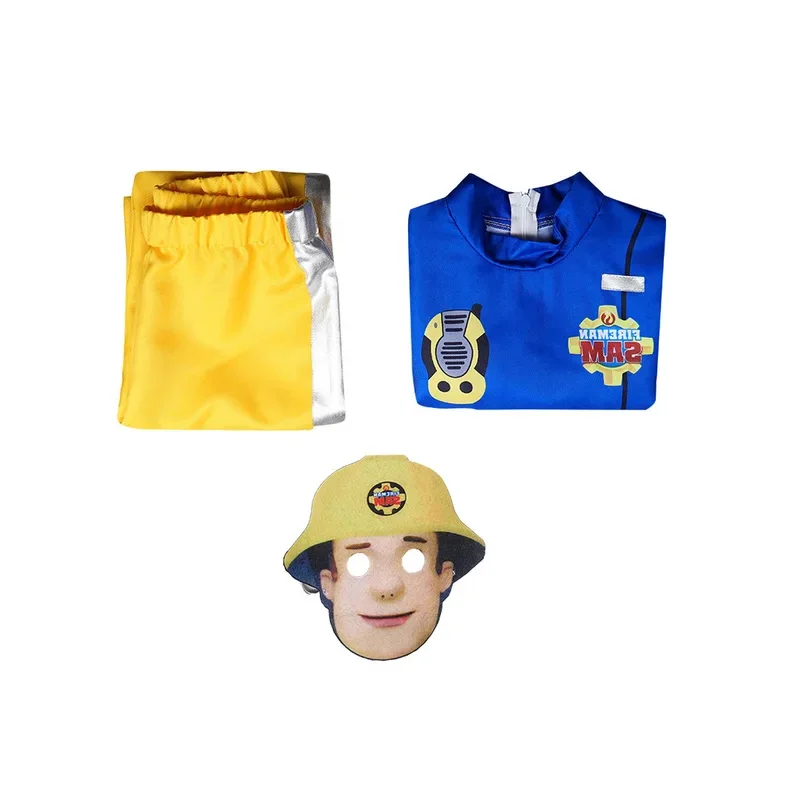 FiremanSam เด็กเครื่องแต่งกายการแสดงบนเวทีเครื่องแต่งกาย Sam นักผจญเพลิง