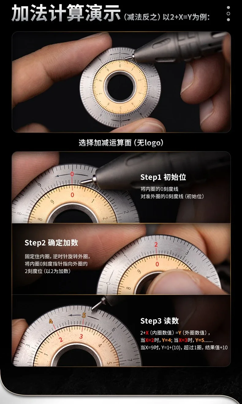 Limited Offer Retro Old-fashioned Logarithmic Slide Rule Multi-function Curve Measuring Ruler Tool Pendant