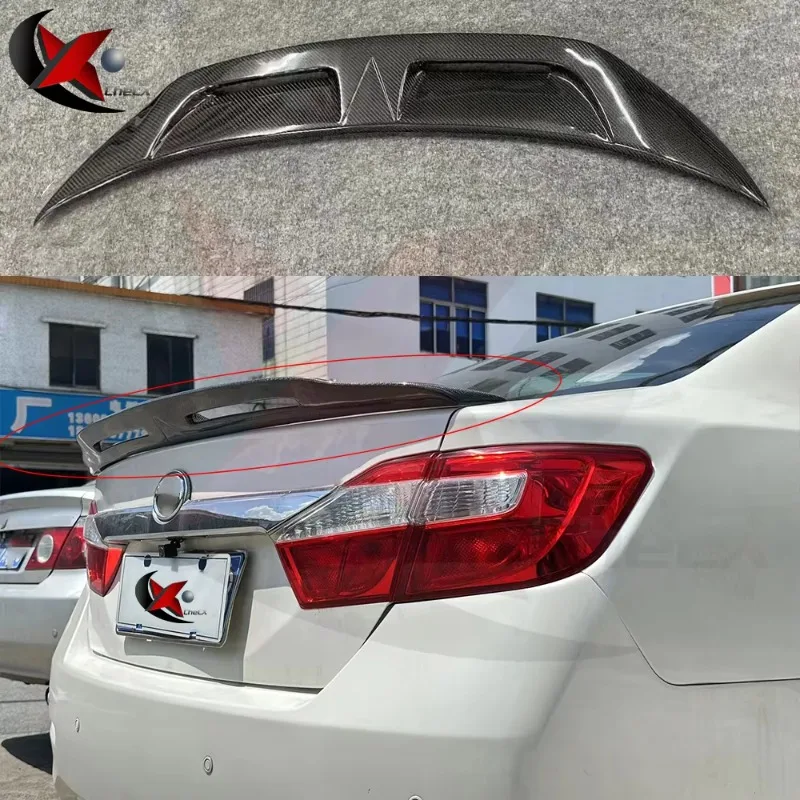 

For 2012-2016 Toyota Camry Spoilers Wings Gloss Black Rear Boot Spoiler Aerodynamic Performance Tuning Refit Exterior Parts