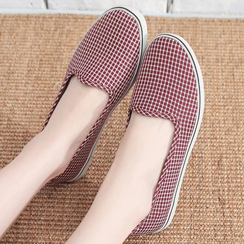 лоферы женские 2023 Ladies Comfort Bohemian Slip On Lazy Cloth Shoes Womens Flat Slip On Canvas Strap Loafers Straw Espadrilles