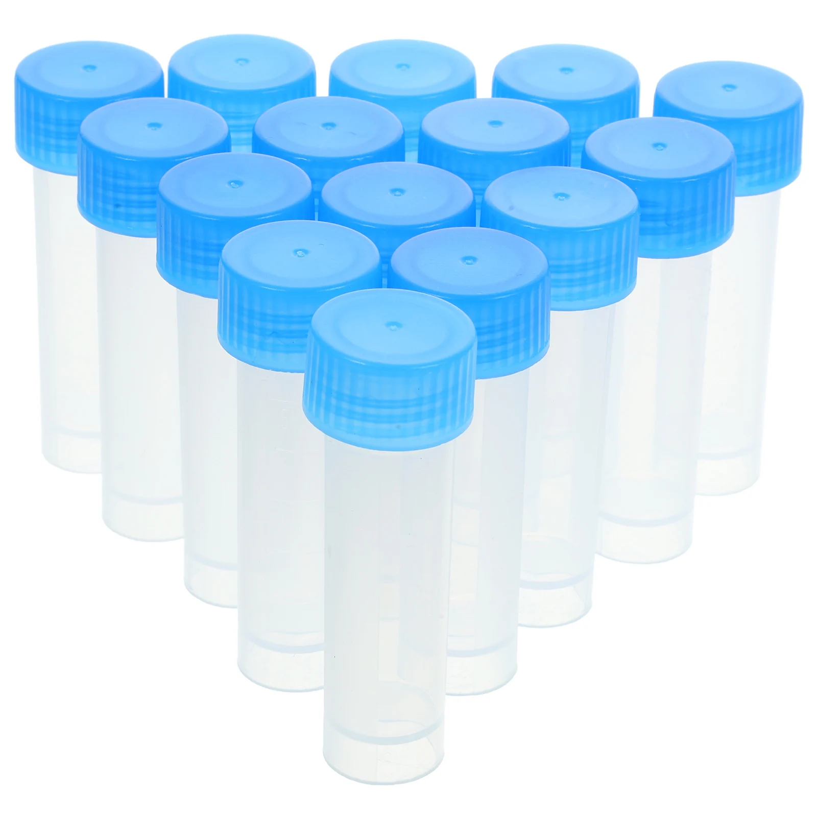 

40 Pcs Cryovial Test Tubes Lab with Cover Science Clear Plastic Freezing Small Sample Caps