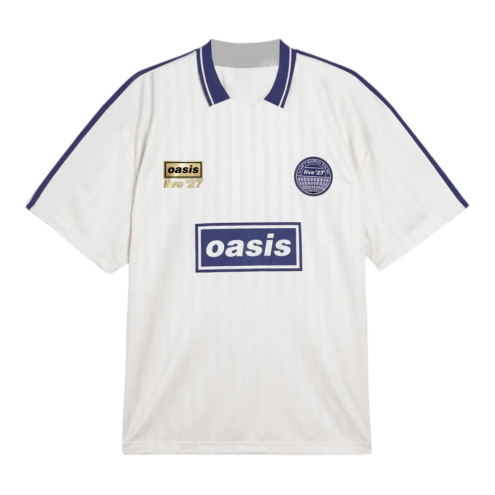 2026 Oasis Live'27 World Tour Men's Vintage Casual Sports Polo Collar Football Jersey Summer Breathable Soft Lightweight Stylish