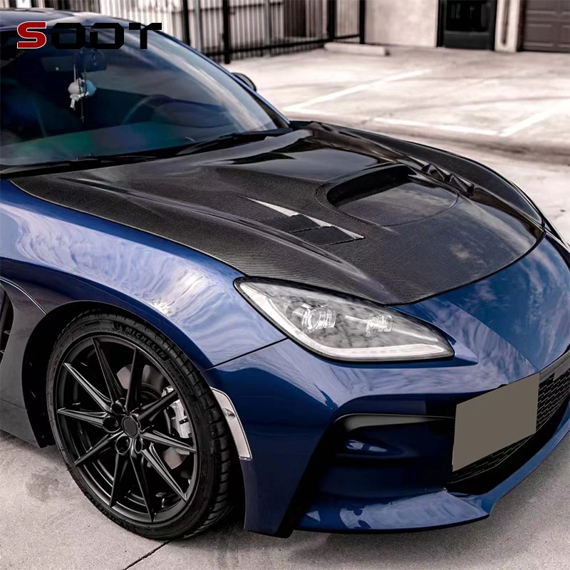 

For Toyota GR86 Subaru ZN8 ZD8 ZC8 BRZ 2019+ Carbon Fiber Car Front Engine Hood Vent Cover Upgrade Auto Parts
