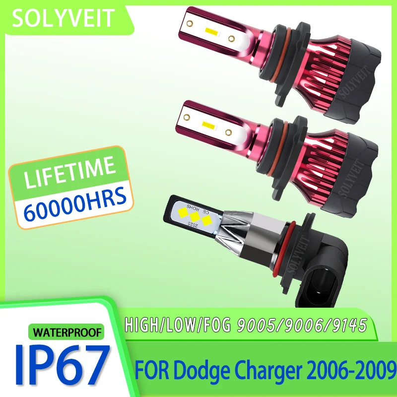

reliable Quality Assurance Easy Installation 9005 9006 9145 LED Headlight foglight LED For Dodge Charger 2006 2007 2008 2009