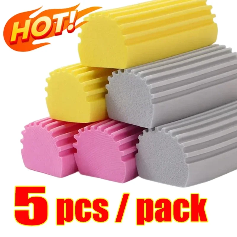 3Pcs/5Pcs Damp Clean Duster Sponge Home Car Wet Cleaning Sponge Duster Reusable Detailing Wash Brush Auto Cleaning Accessories