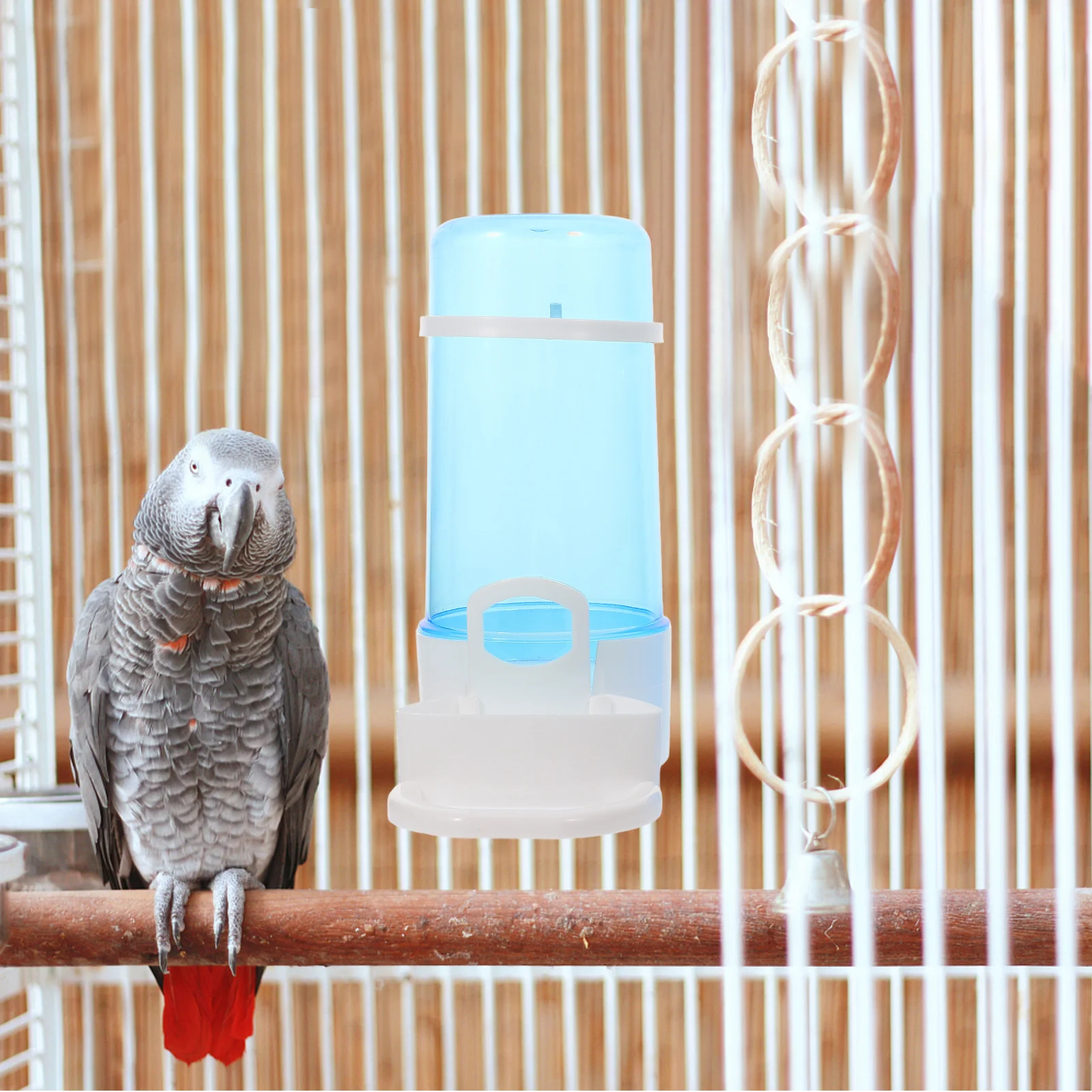 

2Pcs Auto Poultry Drinking Fountain Easy Safe Convenient Waterer Feeder for Home Commerce Chicken Farms Birds Pets