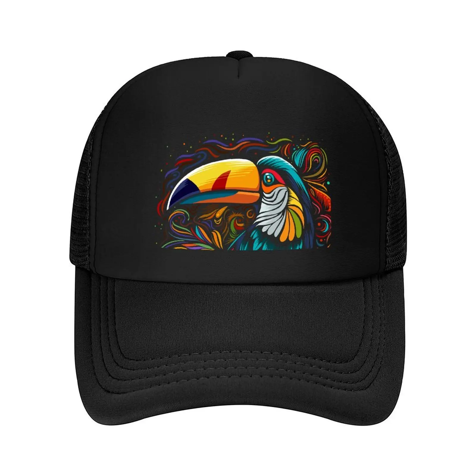 

tribal tropical toucan Baseball Cap Rugby Anime Snap Back Hat Hat Baseball Cap Caps Male Women's