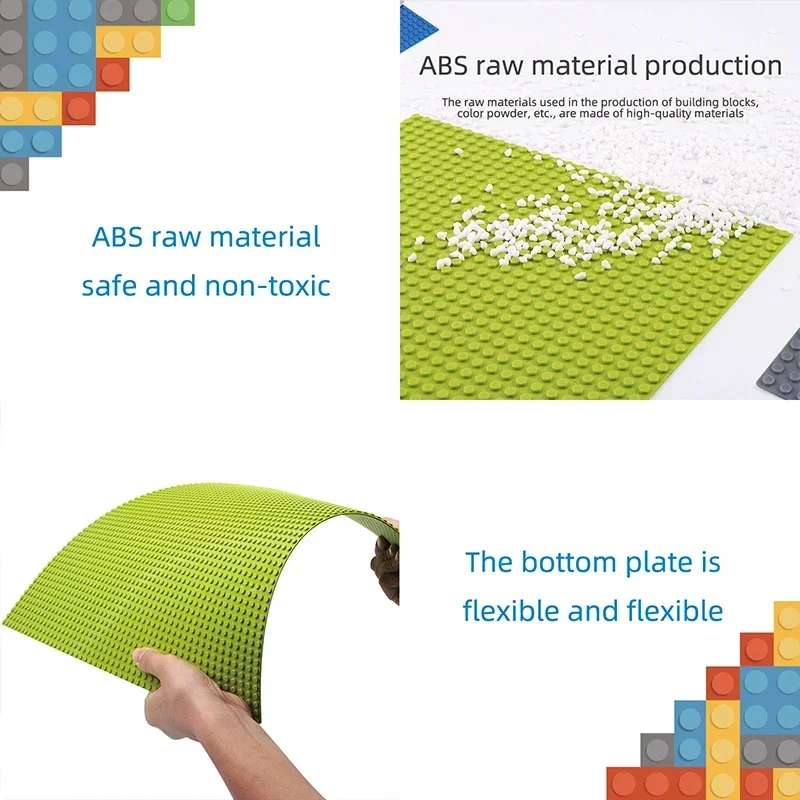 الكلاسيكية اللوح الأساسي 50x50 نقطة اللبنات الطوب قاعدة لوحات DIY بها بنفسك كتل لوحة بلاستيكية للأطفال هدية البناء ألعاب مضحكة #4